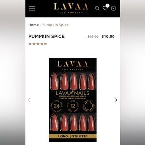 LAVAA Los Angeles press on nails, NIB  set of two